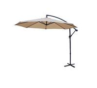 Parasol déporté rond Hardelot Ø 300cm excentré Beige 8 baleines
