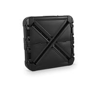Pied pour parasol déporté remplissable 100L en plastique noir avec roulettes - Base à lester