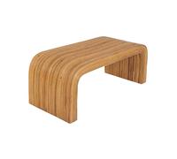 sweeek - Banc. Bout de lit en rotin Naturel. 100cm. Bords arrondis. L 100 x P 45 x H 40cm