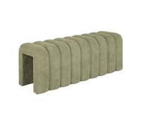 sweeek - Banc. Bout de lit Vert Contemporain en Tissu