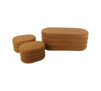 sweeek - Banc Coffre en bouclettes Rouille avec 2 poufs ovales de Rangement intégrés - L111cm