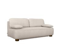 swe anquette Convertible 3 Places Velours côtelé avec Coffre de Rangement Greige - Selma