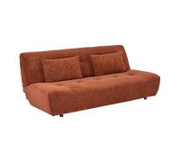 swe anquette Convertible Tissu Chenille 3 Places Terracotta - Klik