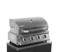 sweeek - Barbecue à gaz avec 4 brûleurs à poser avec récupérateur de graisse