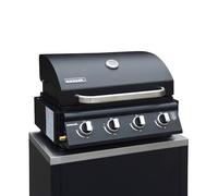 Barbecue à gaz avec 4 brûleurs à poser avec récupérateur de graisse
