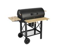 swe arbecue charbon de bois, grill et fumoir américain, roues et tablettes rabattables SERGE