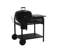 Barbecue rond charbon de bois acier émaillé Ø53cm avec chariot MAURICE