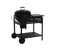 sweeek - Barbecue rond charbon de bois acier émaillé Ø53cm. grill noir avec chariot - Maurice