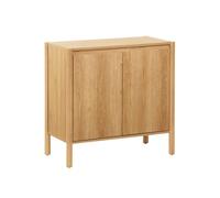 sweeek - Buffet décor Bois 2 Portes Naturel - 80 x 42 x 78.5 cm - Harmony