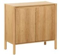 sweeek - Buffet décor Bois 2 Portes Naturel - 80 x 42 x 78.5 cm - Harmony