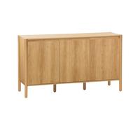 sweeek - Buffet décor Bois 3 Portes Naturel - 140 x 42 x 78.5 cm - Harmony
