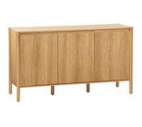 sweeek | Buffet décor bois 3 portes naturel - 140 x 42 x 785 cm - Harmony G