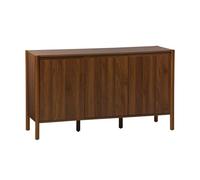 sweeek - Buffet décor Bois 3 Portes Noyer - 140 x 42 x 78.5 cm - Harmony