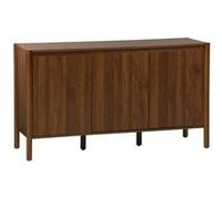 sweeek | Buffet décor bois 3 portes noyer - 140 x 42 x 785 cm - Harmony G