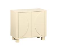 sweeek - Buffet décor Bois Beige 2 Portes 80cm Pondi