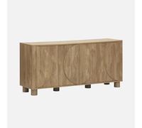 Buffet exotique décor bois de manguier 4 portes 155cm Pondi