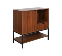 swe uffet décor bois de noyer 1 porte 80cm WALNUT