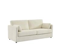 sweeek - Canapé 2 Places déhoussable Tissu Blanc L 198 x P 88 x H 85cm - Neo