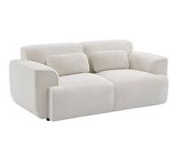 Canapé 2 places. tissu bouclette. 2 coussins déhoussables. Wallas L 178 x P 97.5 x H 73cm