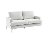 sweeek - Canapé 3 Places en Tissu Blanc cassé L 173 x P 90 x H 89cm - Hans