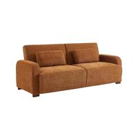 swe anapé Convertible 3 Places Tissu Camel L 211 x P 92 x 85cm - Dany