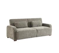 swe anapé Convertible 3 Places Tissu Vert de Gris L 211 x P 92 x 85cm - Dany