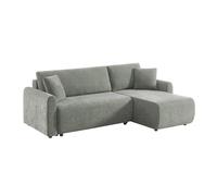 swe anapé d'angle réversible. Convertible. 3 Places Tissu avec Coffre Gris - Berlin