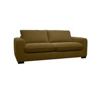 swe anapé lit Convertible 3 Places Tissu Chenille Vert Bronze avec Matelas 10cm - Fabriqué en France - Nido