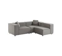 Canapé modulable. tissu déperlant. 3 places. 2 corners + 1 fauteuil