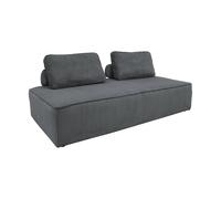 sweeek - Chauffeuse 2 Places canapé modulable Gris foncé