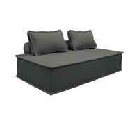 swe hauffeuse 2 Places pour canapé modulable Tissu capitonné Gris