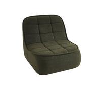 sweeek - Chauffeuse Bouclette texturée 1 Place Kaki L 93 x P 104 x H 85cm - Boni