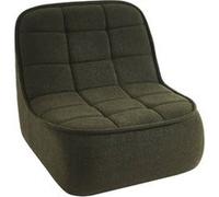 sweeek | Chauffeuse bouclette texturée 1 place kaki L 93 x P 104 x H 85cm - Boni G