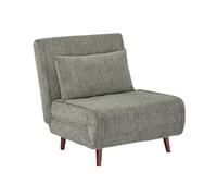 swe hauffeuse Convertible Tissu Chenille piètement Bois 1 Place Vert - Guest