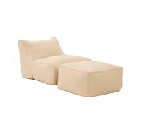 swe hauffeuse et Repose Pied extérieur oléfine Beige - Pluma