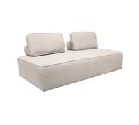 sweeek - Chauffeuse pour canapé modulable Tissu Bouclette Beige 2 Places Bao. L 180 x P 90 x H 74cm