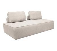 sweeek - Chauffeuse pour canapé modulable Tissu Bouclette Beige 2 Places Bao. L 180 x P 90 x H 74cm