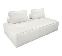 sweeek Chauffeuse pour canapé modulable tissu bouclette crème 2 places Bao L 180 x P 90 x H 74cm Beige G
