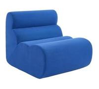 sweeek | Chauffeuse tissu 1 place bleu électrique - L 81 x P 99 x H 81cm - Nova G