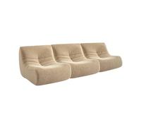 sweeek - Chauffeuse Tissu Effet Alpaca 3 Places. Beige. Style Contemporain. L 91 x P 105 x H 72cm