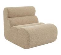 sweeek | Chauffeuse tissu effet alpaca beige 1 place - L 81 x P 99 x H 81cm - Nova G
