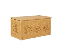 sweeek - Coffre à Jouets Enfant bohème en rotin Naturel - 80 x 40 x 40 cm - Arlo