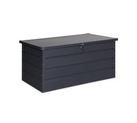 sweeek - Coffre de jardin en métal - DETROIT- 385L anthracite