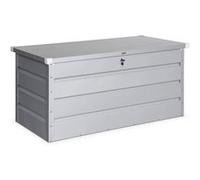 sweeek - Coffre de Jardin en métal - Detroit- 385L Gris Aluminium