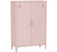 sweeek Commode/armoire en métal rose 2 espaces de rangement casiers G