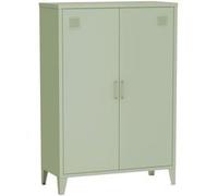 sweeek Commode/armoire en métal vert 2 espaces de rangement casiers G
