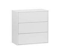 sweeek - Commode. Module de Rangement décor Bois Blanc 3 tiroirs - Kompo