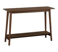 Console scandinave déco bois de noyer. 1 étagère