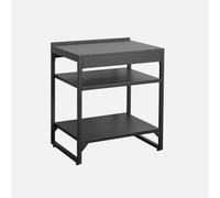 sweeek - Cuisine extérieure Acier 2 étagères L80cm Noir - Kea