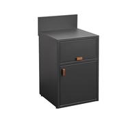 sweeek - Cuisine extérieure Acier 2 Portes L60cm Noir - Thira